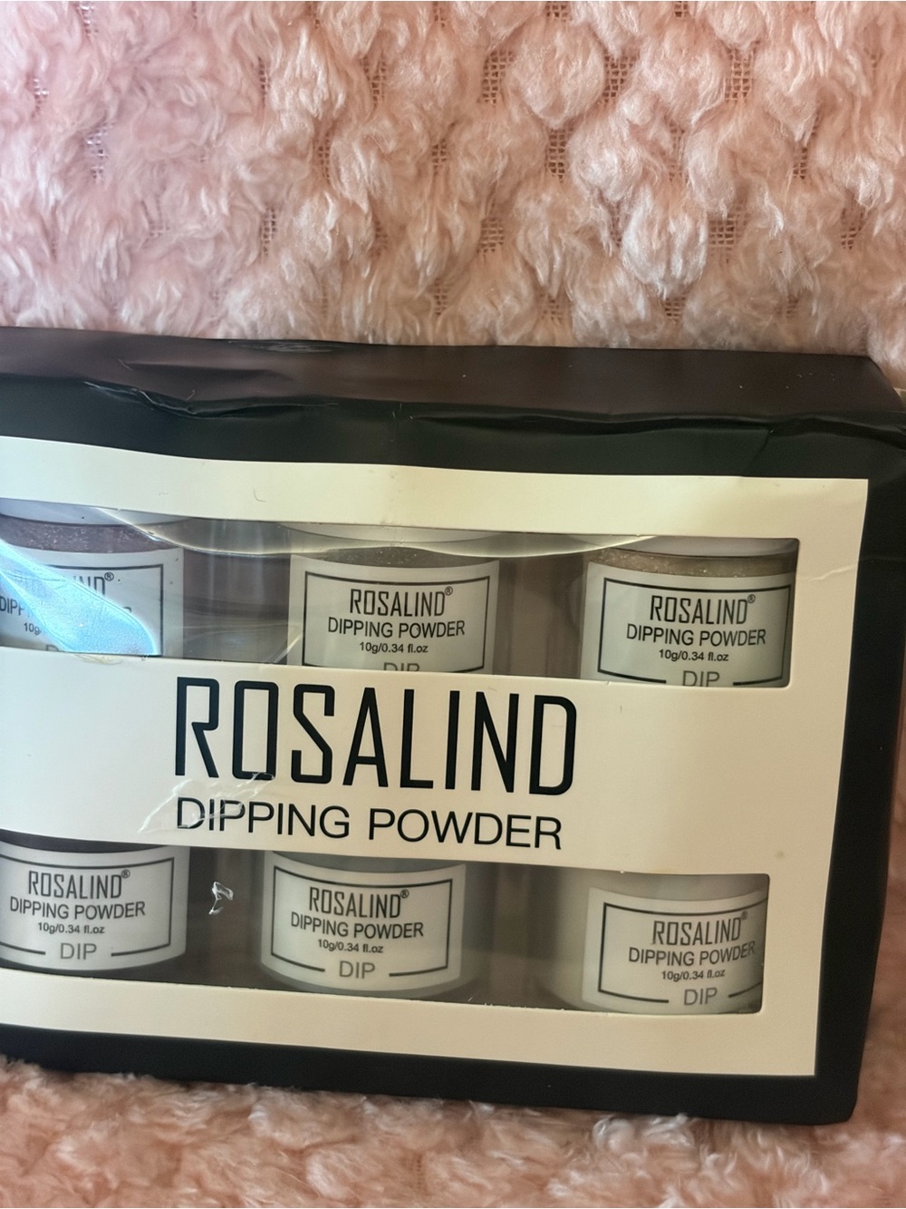 Rosalind Dipping Powder  6pcs Box Colors Glitter Nail Dip System 10g NEW Sealed